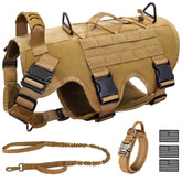 Joyflare Tactical Dog Harness with back MOLLE patches for modular gear on the go