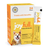 JoyFull Chicken Squeeze Treats packaging close-up showing real chicken flavor for training rewards and enrichment
