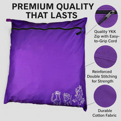 Joymaney pet laundry bag double stitch seam demonstrates robust construction for frequent washing