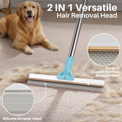 JOYMOOP metal scraper offers durable performance against embedded hair.