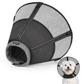 Joypig soft grid recovery cone for dogs, outer view showing coverage and comfort