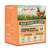 Joyprotyn 5LB BSFL bag front view with calcium-rich feed for strong eggshells