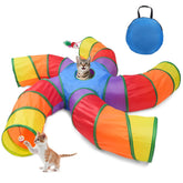 Joytale 5-Way Cat Tunnel interactive hub for multi-cat play and exploration