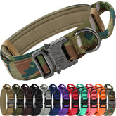 Joytale tactical dog collar in camouflage for durable outdoor training