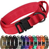 Joytale tactical dog collar handle closeup shows quick control in busy environments.