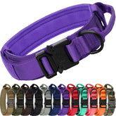 Joytale tactical dog collar with handle highlights durable 1000D nylon for heavy-duty training.