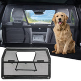 JOYTUTUS 52wide dog car barrier with visual window keeps your pet calm during car trips