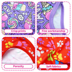 JpGdn paw-pattern shirt, playful style for walks