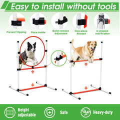 JRUICFDY dog agility tunnel for safe, engaging obstacle runs.