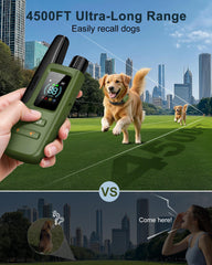 Jugbow dog collar with four training modes for customized behavior adjustments.