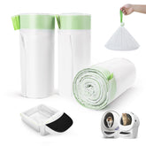 JUKAMO robot litter bags packaging showing 120-count rolls for home use.