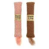 Jumpaws catnip kicker with tail promotes energetic play and indoor fun.