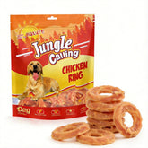 Jungle Calling Chicken Rings packaging with resealable bag for easy storage.