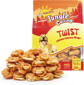 Jungle Calling chicken-wrapped-banana dog treats pack – ideal training reward.