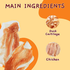 Jungle Calling chicken jerky close-up, tasty training reward for dogs.