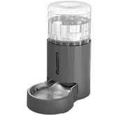 JUNSPOW cat water dispenser with stainless steel bowl and 4L capacity for pets.