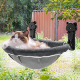 JUNSPOW cat window perch foldable design for space-saving setup.