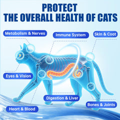 Just Try 23 in 1 taurine cat chews highlighting vision and heart support benefits