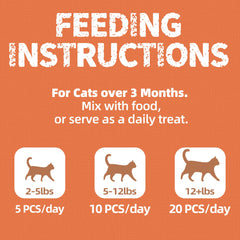 Just Try crunchy cat teeth-cleaning treats aiding tartar control as cats chew