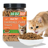 Just Try Hairball Support biscuits in a pack for convenient hairball-friendly snacking