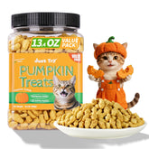 Just Try pumpkin cat treats bag front highlighting brand and convenient digestive-friendly snack