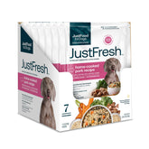 JustFoodForDogs JustFresh pork wet food serving supports hydration and palatability.