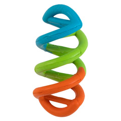JW Dogs in Action DNA twist design supports extended play and dental exercise