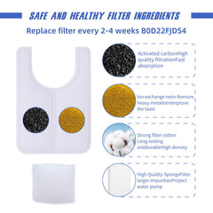 Jzla pro filter tray fits ceramic fountains for leak-free operation.