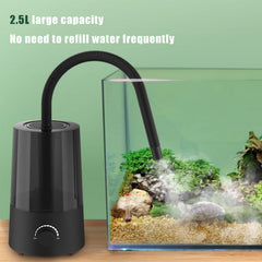 JZNCHP reptile humidifier dual misting tubes enable two-habitat humidity control