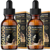 K2xLabs Buster's hemp oil bottle 60ml 2-pack for pets, potential calming support