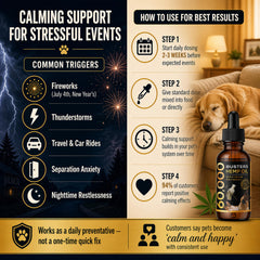 K2xLabs Buster's hemp oil dropper 2-pack for easy dosing in dogs and cats