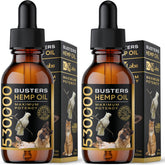 K2xLabs Busters Hemp Oil bottle pour enables precise pet dosing.