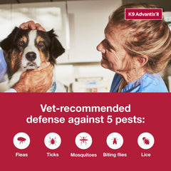 K9 Advantix II large dog dose pack ready for multi-month care.