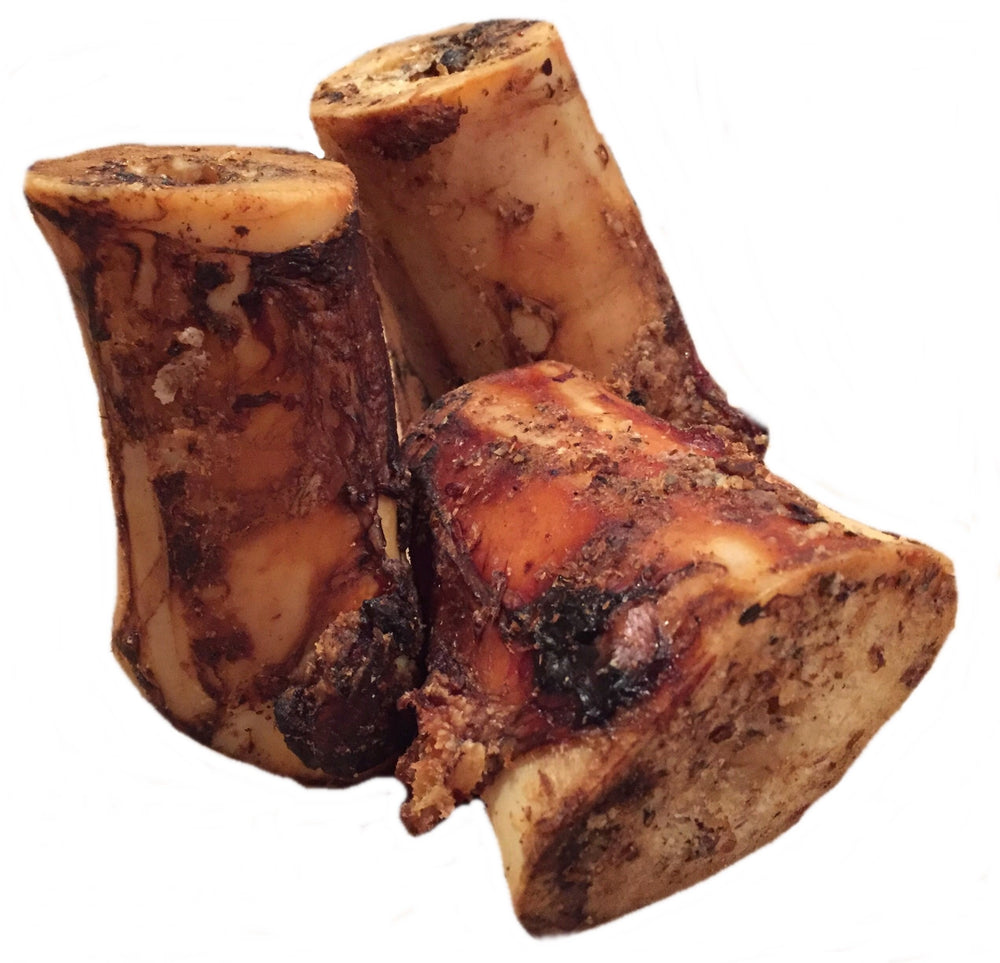 K9 Connoisseur beef marrow bone pack for small and medium dogs satisfying chewing urges.