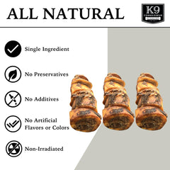 K9 Connoisseur beef marrow bone small packaging showing clear labeling.