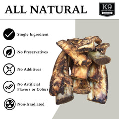 K9 Connoisseur US-sourced beef bone closeup highlighting single-ingredient quality