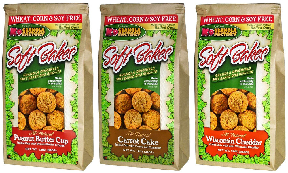 K9 Granola Factory Soft Bakes Peanut Butter Cup - chewy dog treat for happy snacking