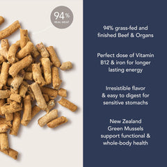 K9 Natural freeze-dried dog food packaging with reseal for freshness
