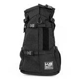 K9 Sport Sack Air 2 medium in Jet Black, rear view showing overall silhouette and airflow.