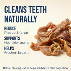 K9warehouse natural pig ear slivers with clean ingredients