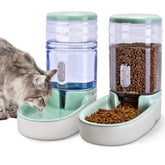 Kacoomi automatic feeder and water dispenser front view for easy pet meals.