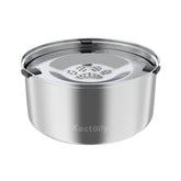 Kactoily large-capacity dog water bowl in stainless steel for multi-pet homes.