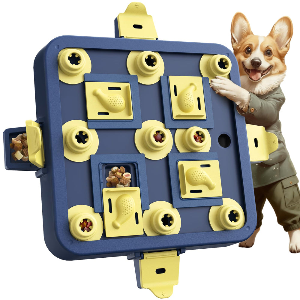 KADTC dog chess puzzle toy with level-based challenges for mental engagement.