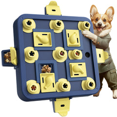 KADTC dog chess puzzle toy with level-based challenges for mental engagement.