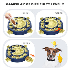 KADTC dog puzzle toy β spinning disc with six grooves for extra interaction.