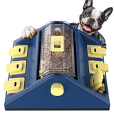 KADTC dog puzzle toy two-levels enhances mental stimulation during meals.