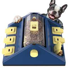 KADTC dog puzzle toy two-levels enhances mental stimulation during meals.
