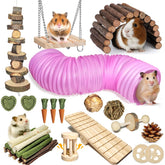 Kagoty hamster toy set with 40 pieces for engaging cage play