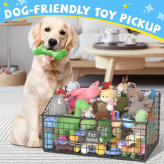 Kaiferty dog toy bin open top enabling easy access to toys