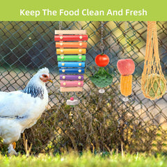 KAKUNM chicken mirror toy, reflective stimulation for hens
